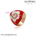 14457 Fashion jewelry artificial stone finger rings, women's 18k gold zircon rings special designs